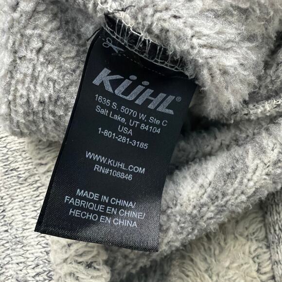 Kuhl Alaska 1/4 Zip Pullover Sweater Womens Size Small Gray Heathered - Picture 2 of 11